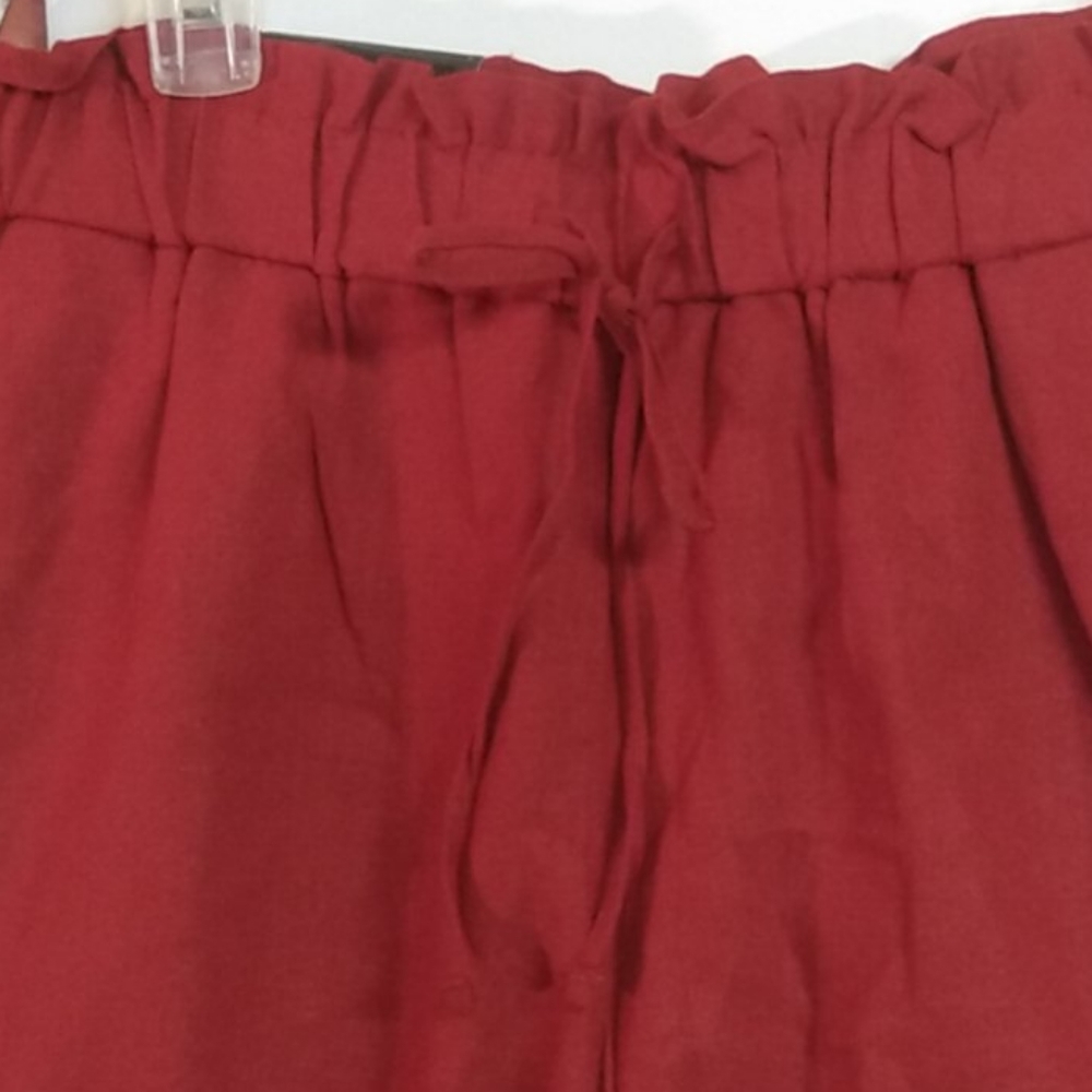 Banana Republic Terracotta Red  Linen Blend Shorts Bag Waist - Picture 7 of 11